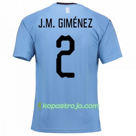 Billiga Fotbollströjor Uruguay J.M.Gimenez 2 VM 2018 Hemma tröja